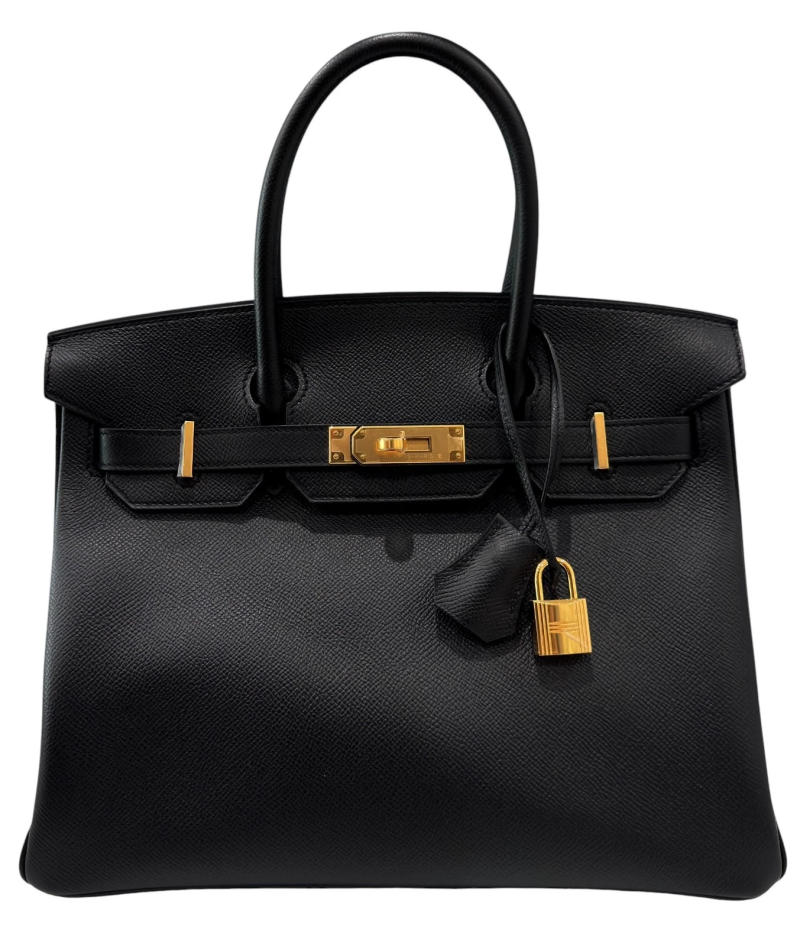 Hermes Black Epsom Birkin 30 Gold Hardware, 2018
