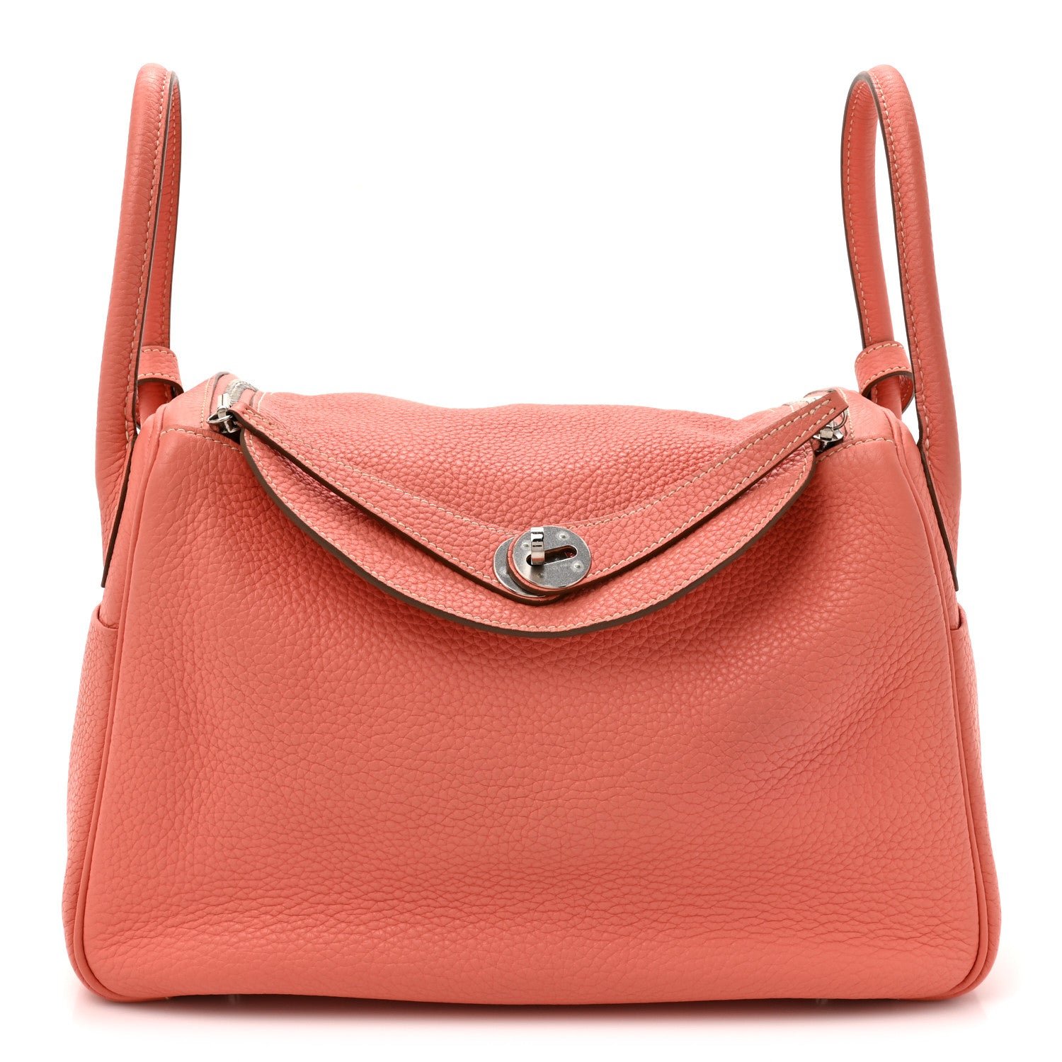 Hermes Taurillon Clemence Lindy 30 Crevette