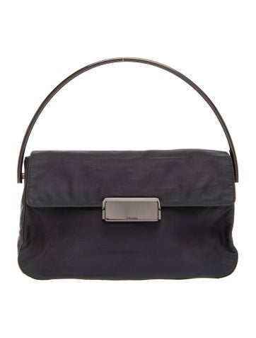 Tessuto Nylon Top Handle Bag