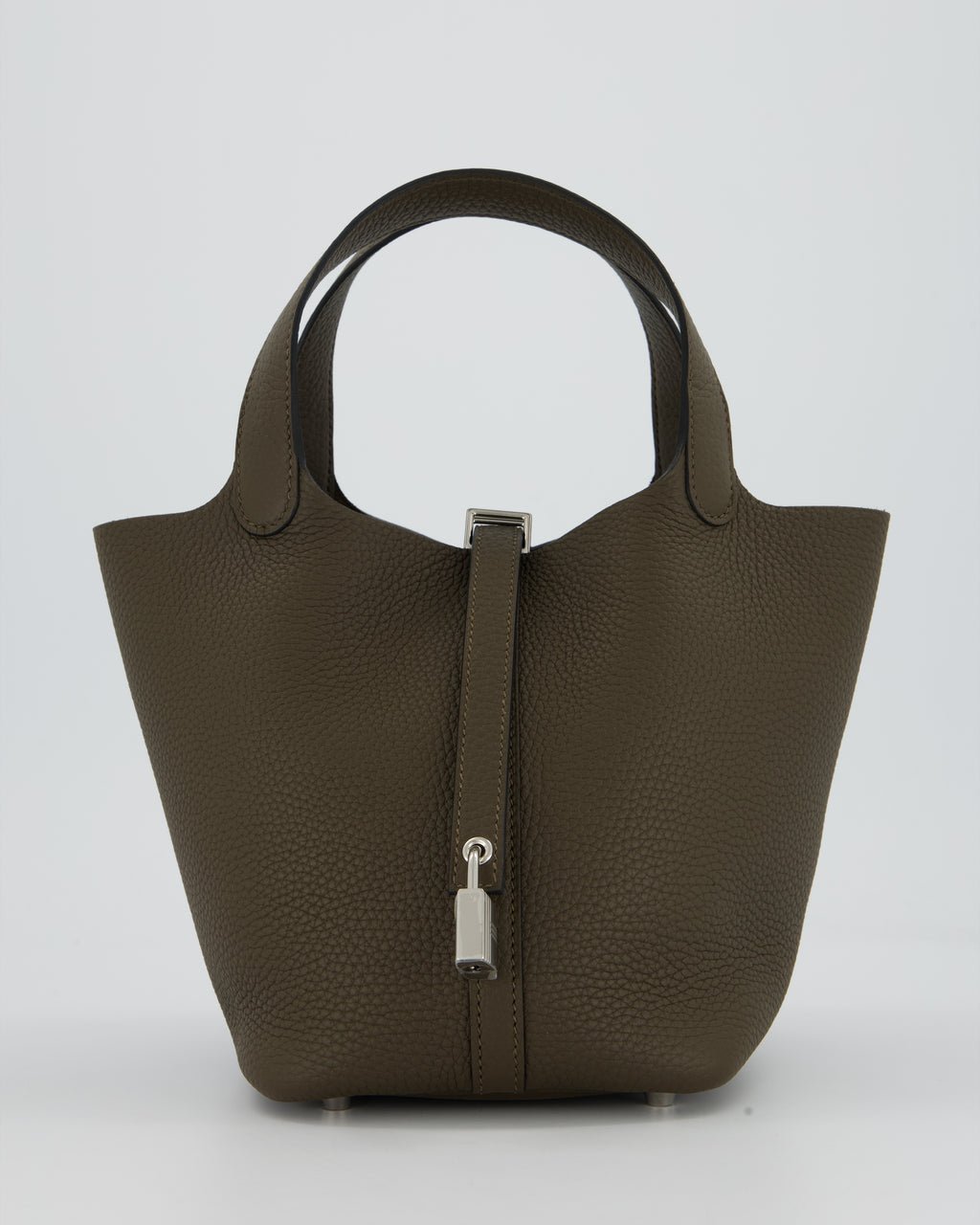 Hermès Picotin Lock 18 Bag in Vert Loden Taurillon Clemence with Palladium Hardware