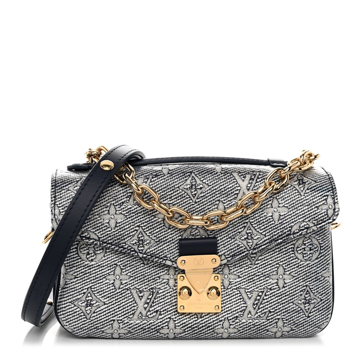 Louis Vuitton Monoglam Pochette Metis East West Blue
