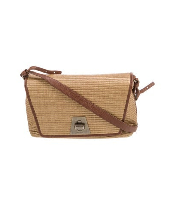Akris Straw Crossbody Bag