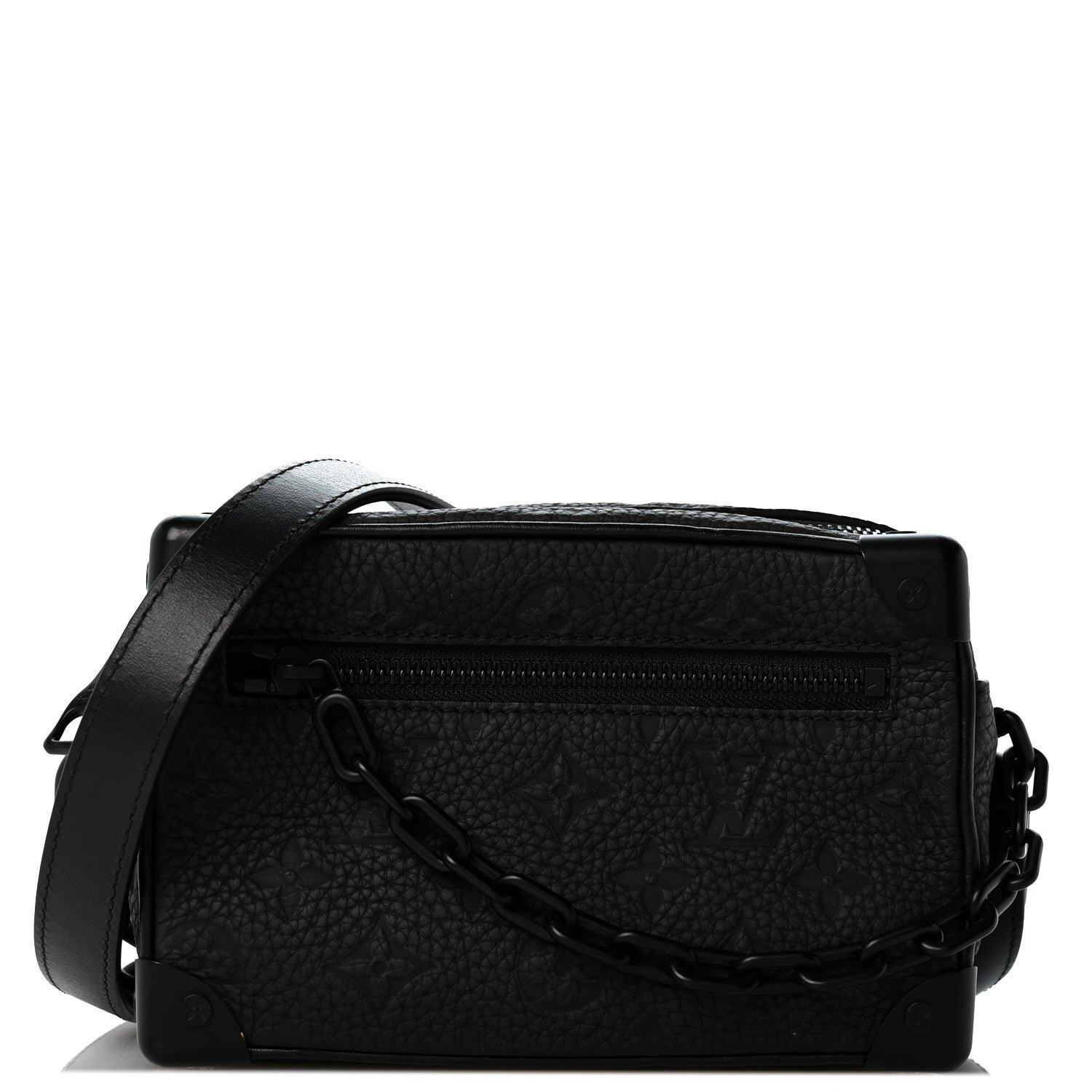 Louis Vuitton Taurillon Monogram Mini Soft Trunk Black