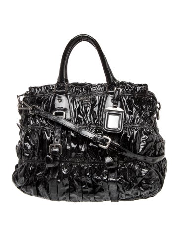 Vernice Leather Top Handle Bag