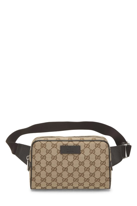 Brown Original GG Canvas Waist Pouch Small