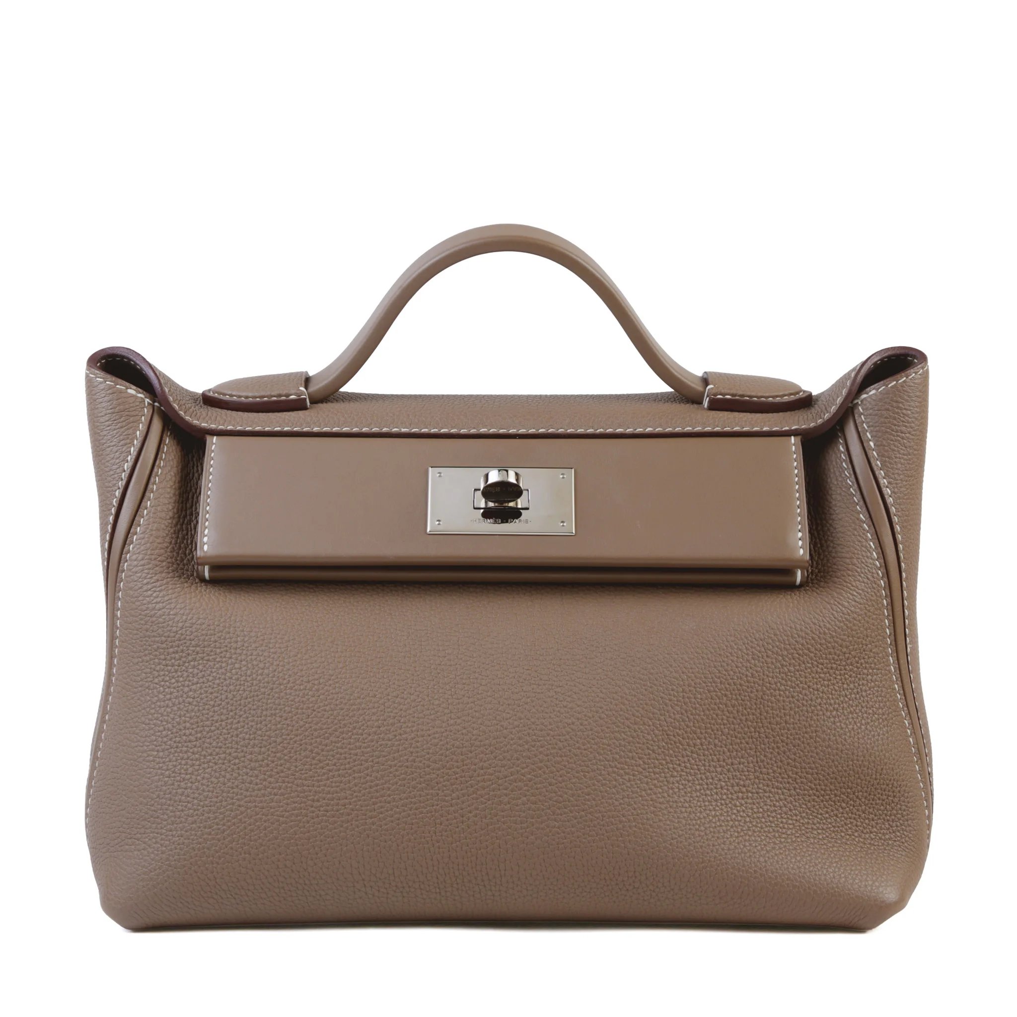 Very Good ( Rank A) HERMÈS 24/24 - 29 Etoupe (18) Swift Togo Palladium hardware Z (2021)