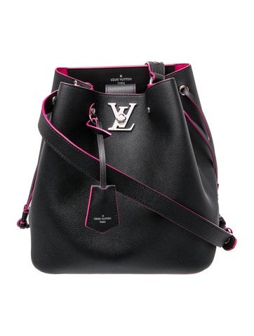 Taurillon Leather Lockme Bucket Bag