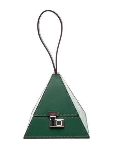 Moynat Leather Pyramid Bag Mini