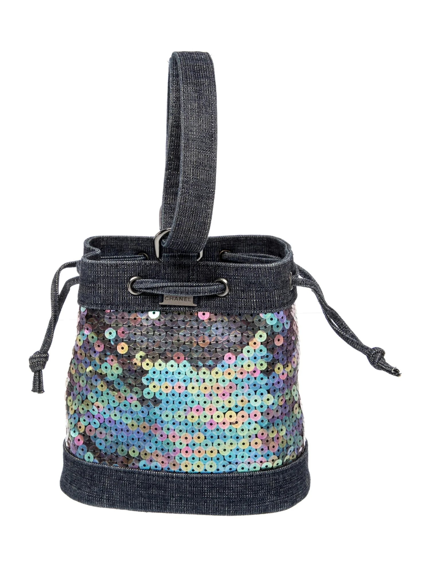 Sequin Mini Bucket Bag
