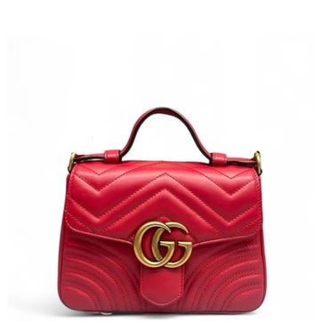 Calfskin Marmont Top Handle Bag Mini