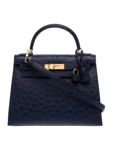 Hermes Ostrich Kelly II Sellier 28