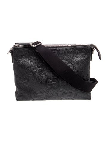 GG Embossed Messenger Bag