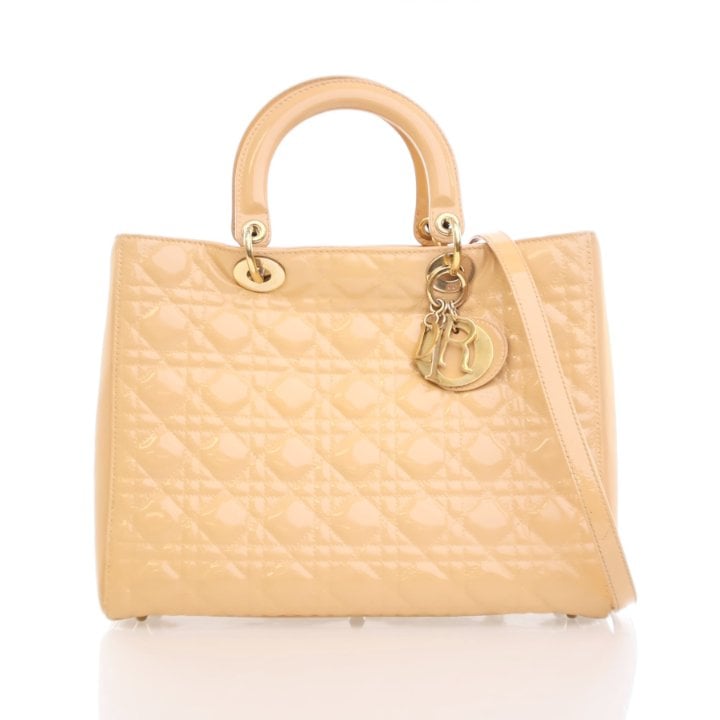 Dior Vintage Large Patent Lady Dior