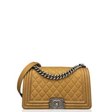 Calfskin Flap Boy Bag Medium