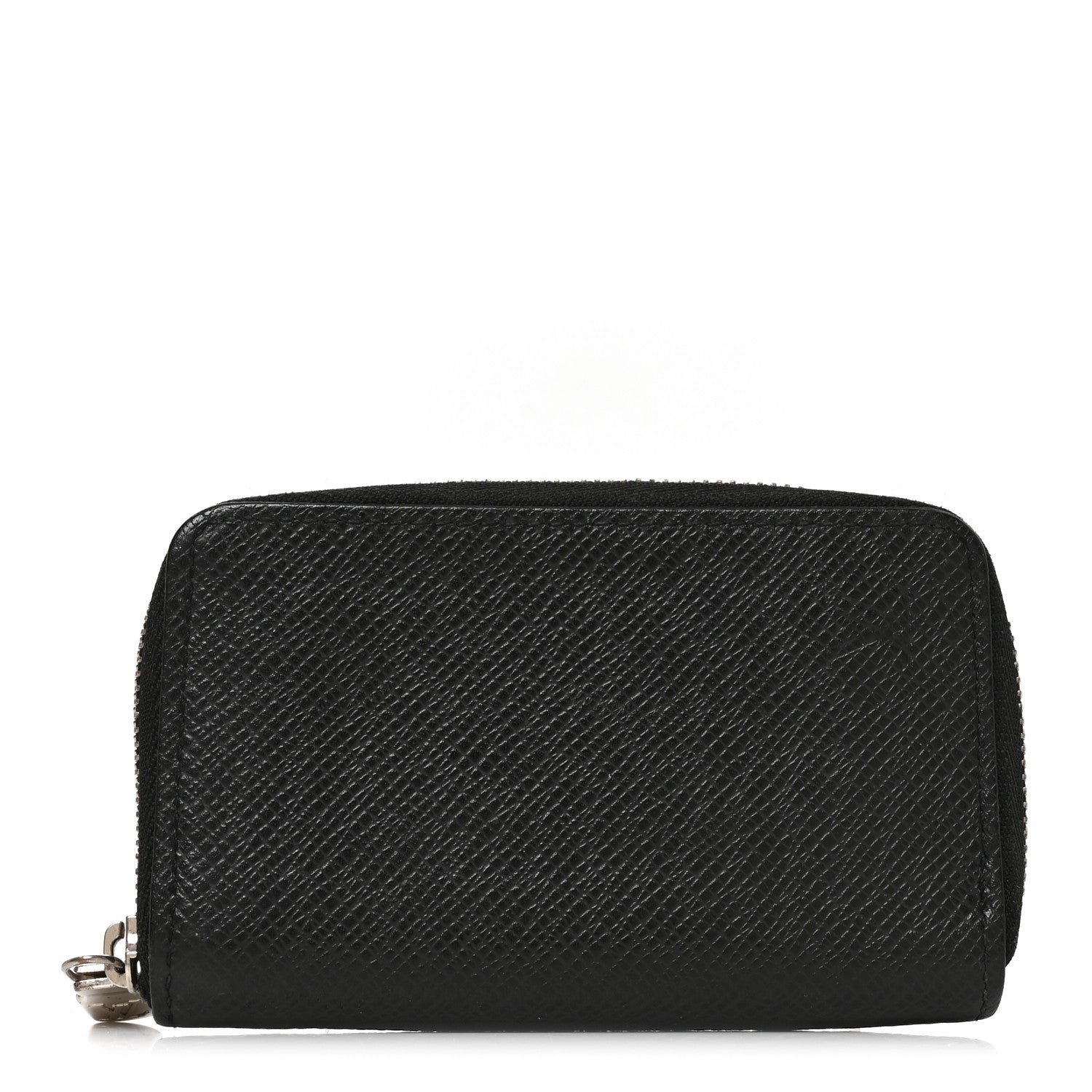 Louis Vuitton Taiga Zippy Coin Purse Vertical Black