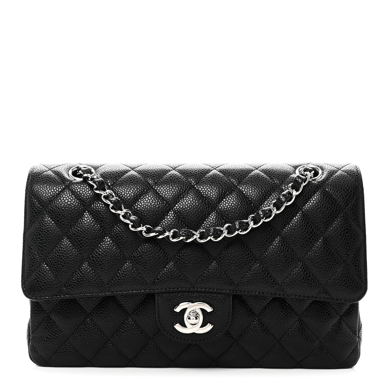Chanel Caviar Quilted Medium Double Flap Black