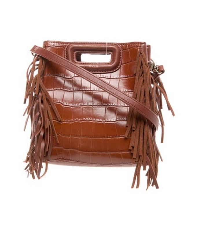Maje Leather Top Handle Bag