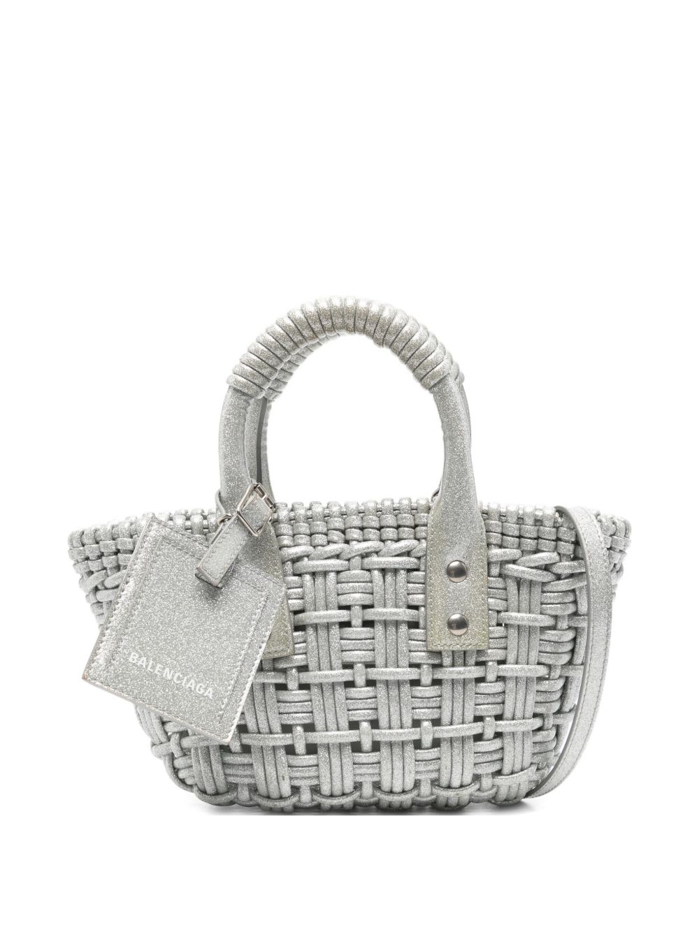 Bistro woven basket tote bag