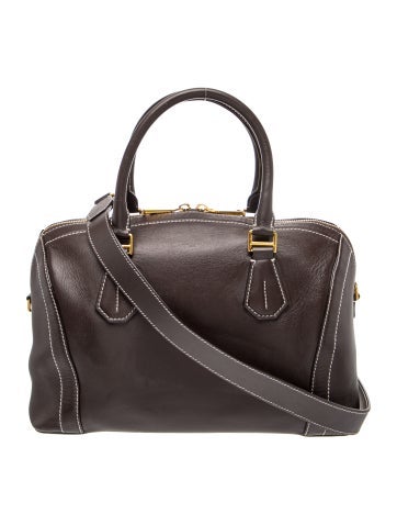 Leather Top Handle Bag