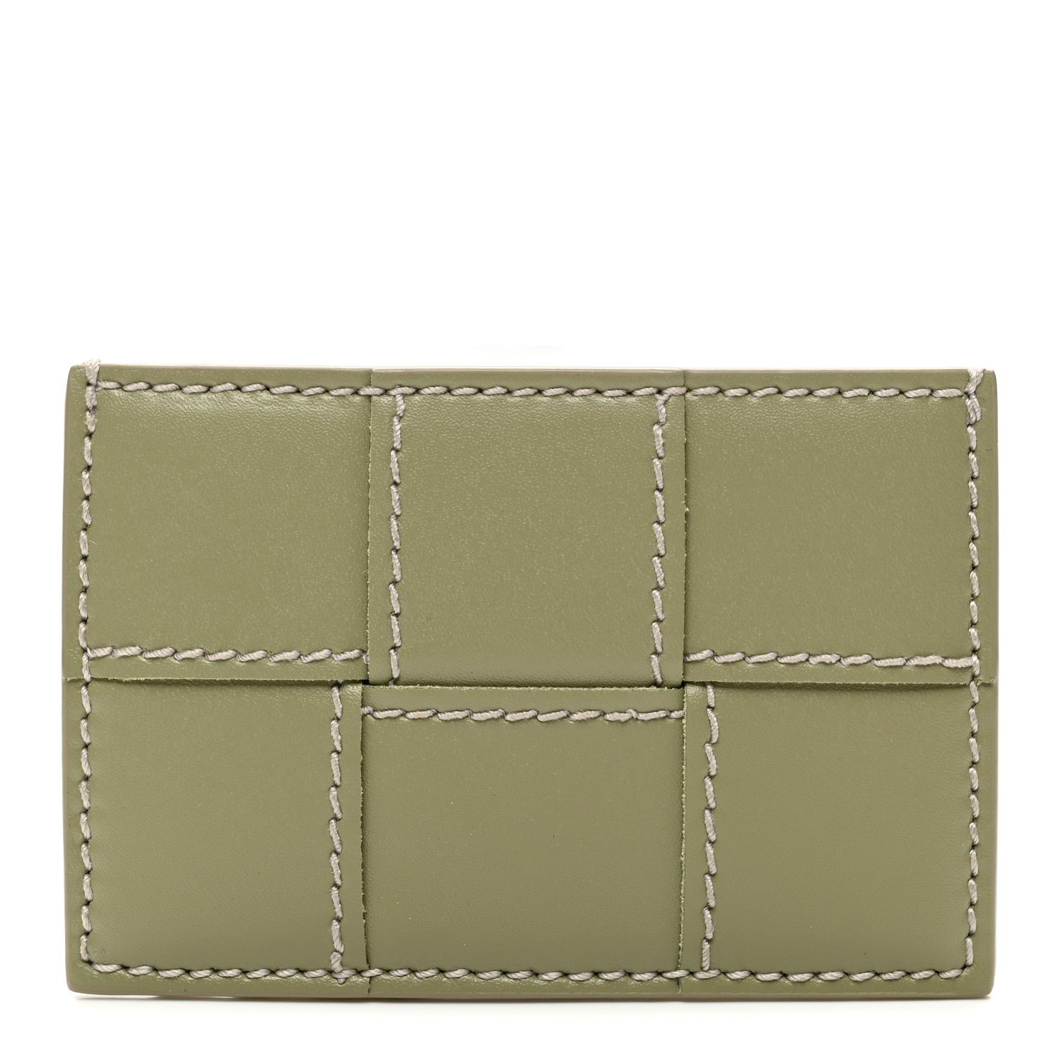 Bottega Veneta Nappa Maxi Intrecciato Card Holder New Sauge