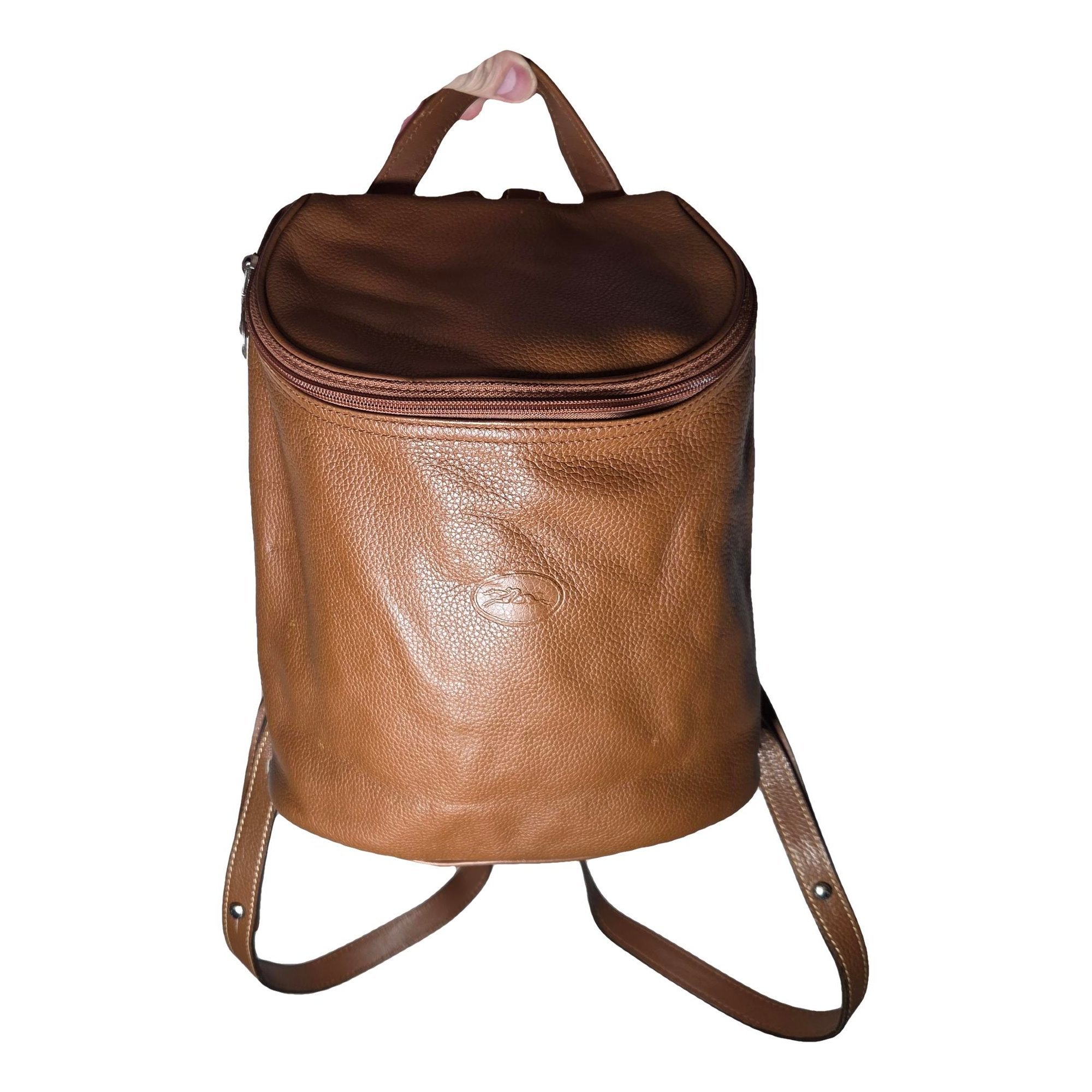 Leather backpack