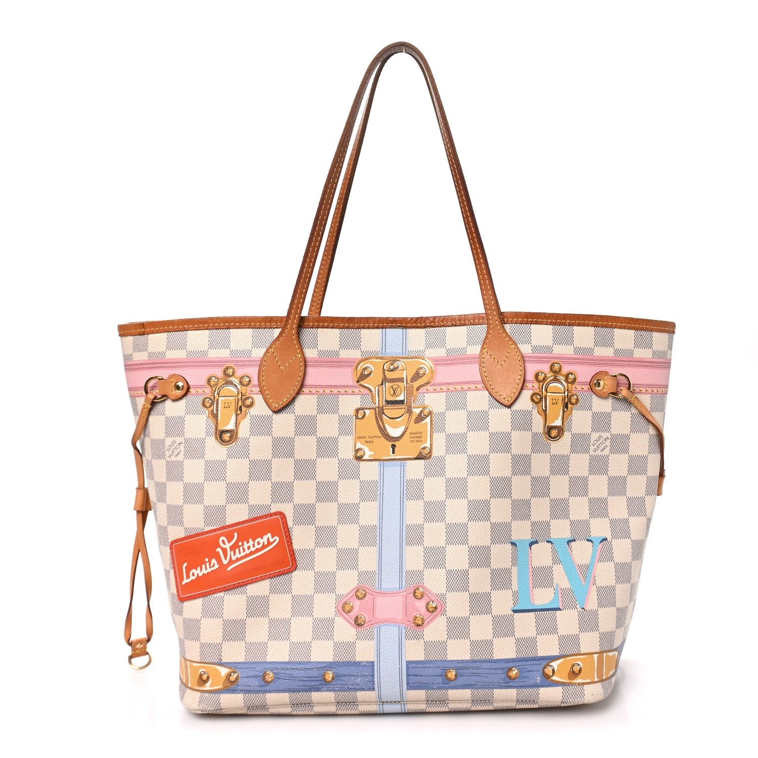 Louis Vuitton Damier Azur Summer Trunks Neo Neverfull MM