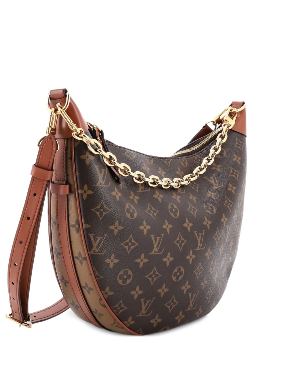 Loop Reverse Monogram Canvas hobo bag