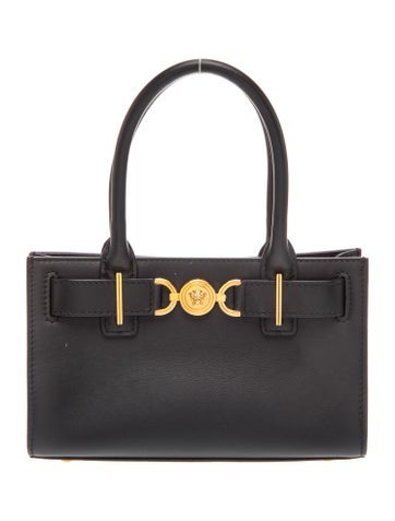 Versace Leather Top Handle Bag
