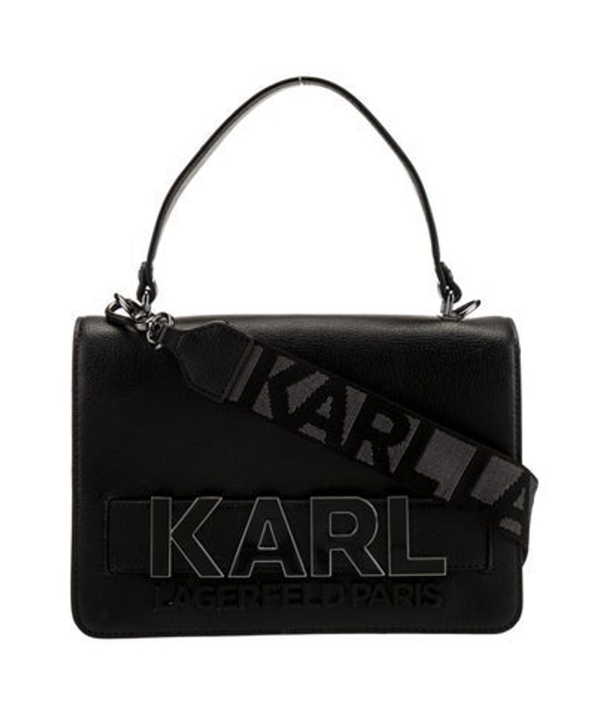 Karl Lagerfeld Lagerfeld Leather Top Handle Bag