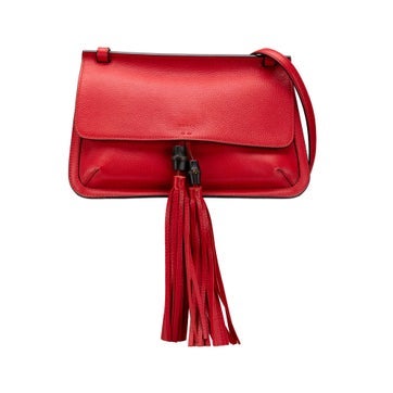 Calf Leather Medium Leather Bamboo Daily Crossbody