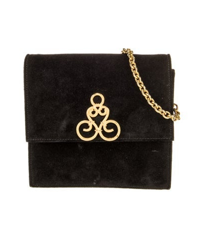 Celine Suede Shoulder Bag Vintage