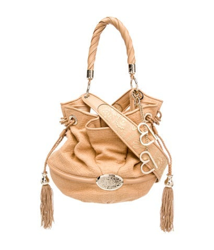 Lancel Tweed Bucket Bag