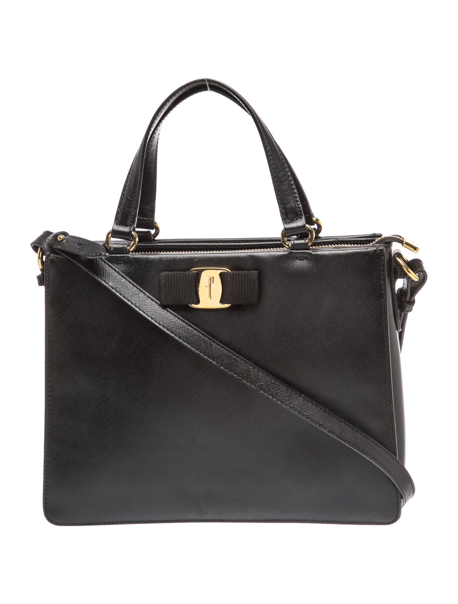 Ferragamo Vara Bow Top Handle Bag