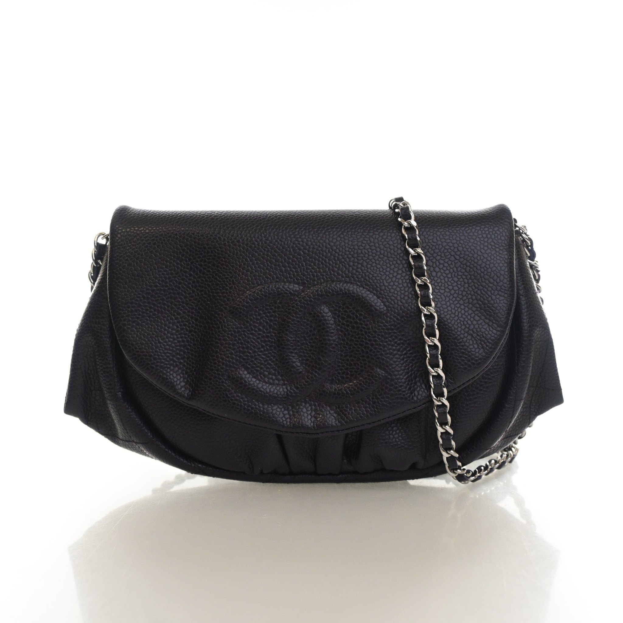 Chanel Caviar Half Moon Wallet On Chain (WOC)