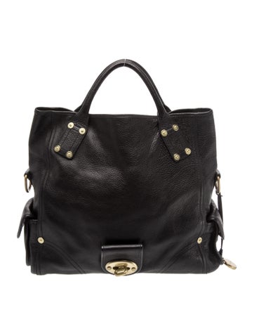 Leather Top Handle Bag