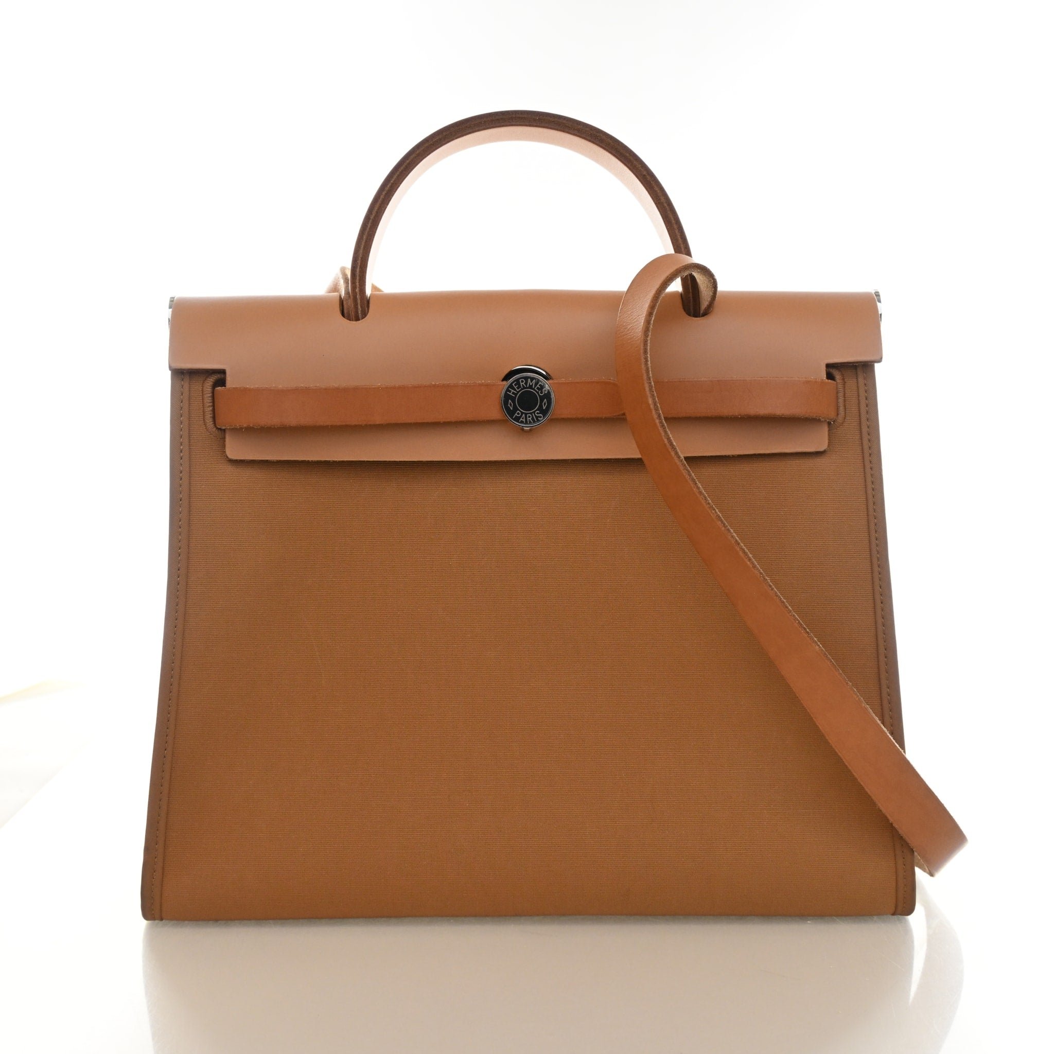 Hermes Naturel Sable Toile Herbag Zip 31