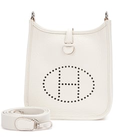 Hermes Gris Pale Clemence Mini Evelyne II TPM 16 Palladium Hardware, 2024