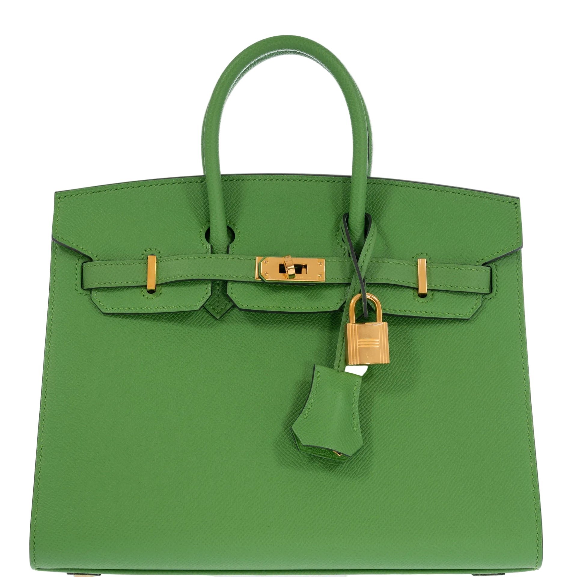Hermès Birkin Sellier 25 Vert Yucca Epsom Gold Hardware