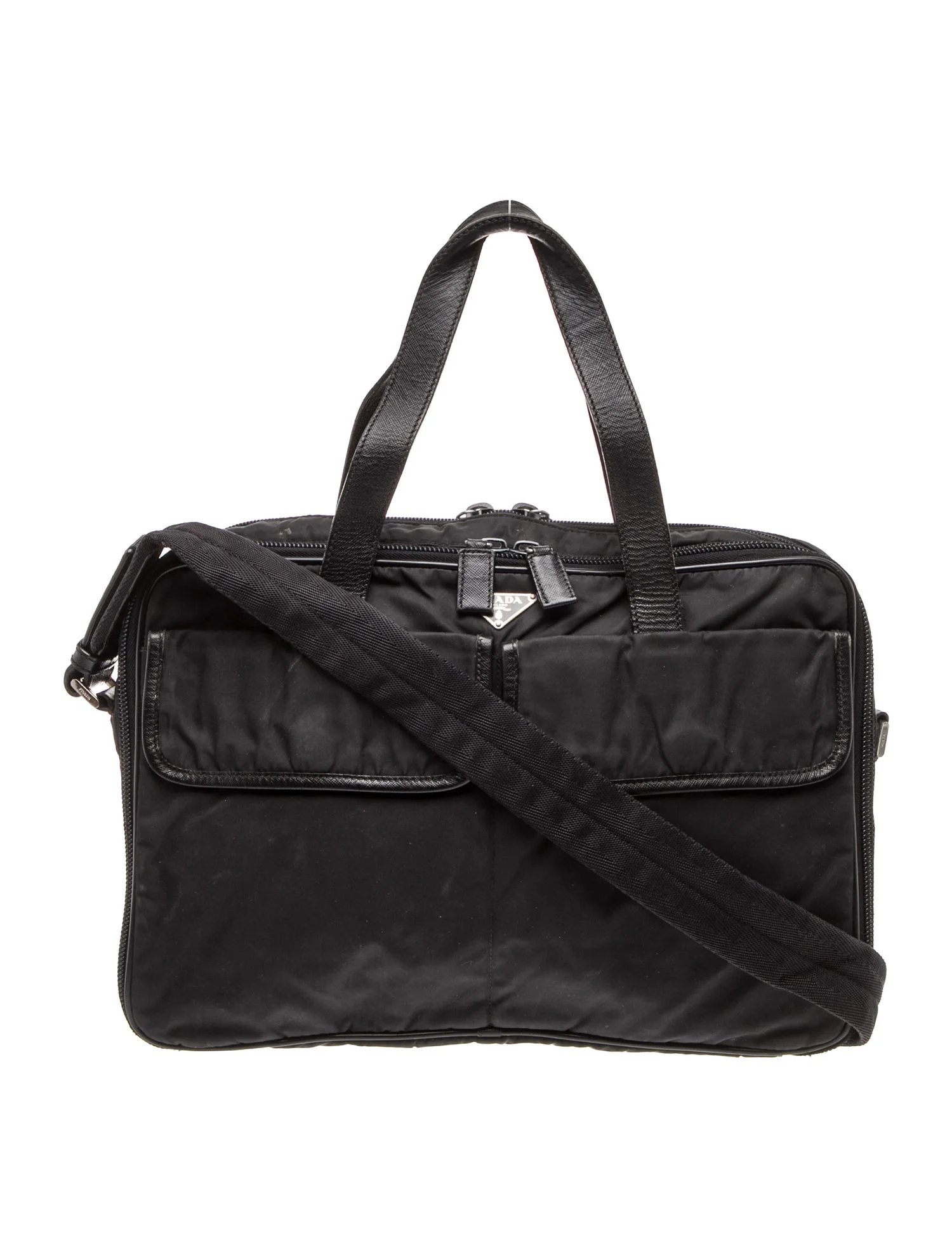 Saffiano Leather Briefcase Vintage