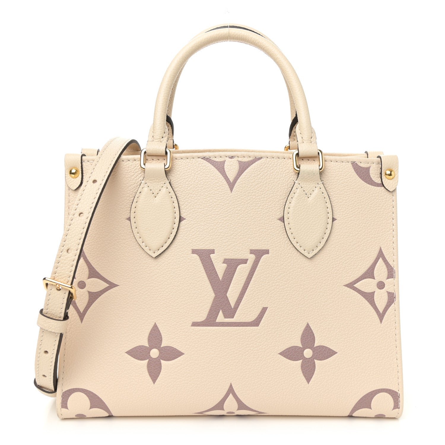 Louis Vuitton Empreinte Monogram Giant Onthego PM Creme Bois de Rose