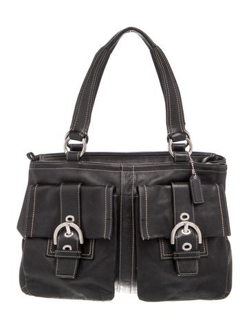 Coach Leather Top Handle Bag