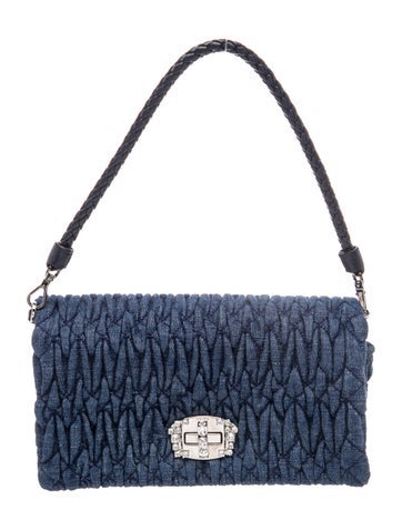 Miu Miu Quilted Top Handle Bag