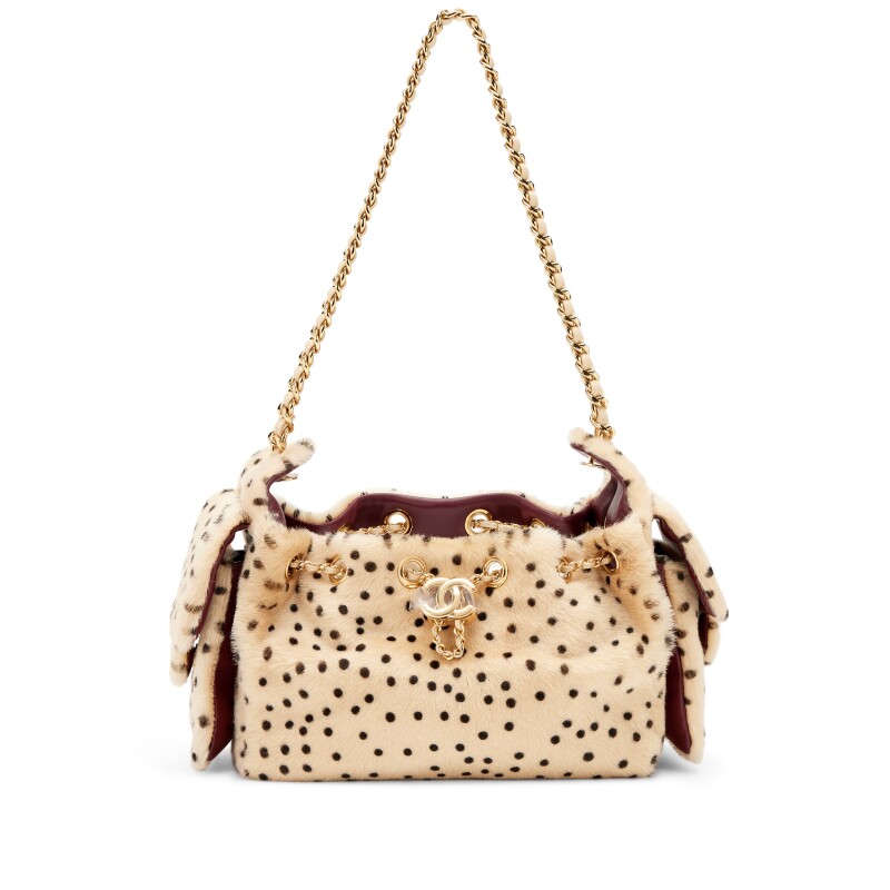 Light Beige and Black Cheetah Print Pony Hair Métiers d'art Mini 25 Bag Gold Hardware, 2026
