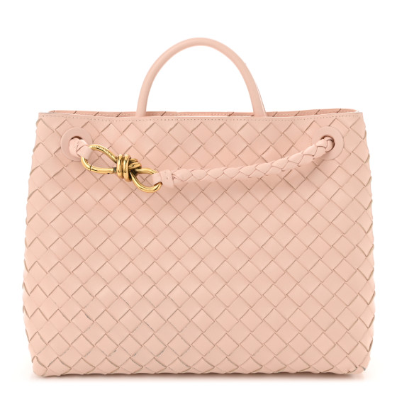 Bottega Veneta Nappa Intrecciato Medium Andiamo Shoulder Bag Lotus