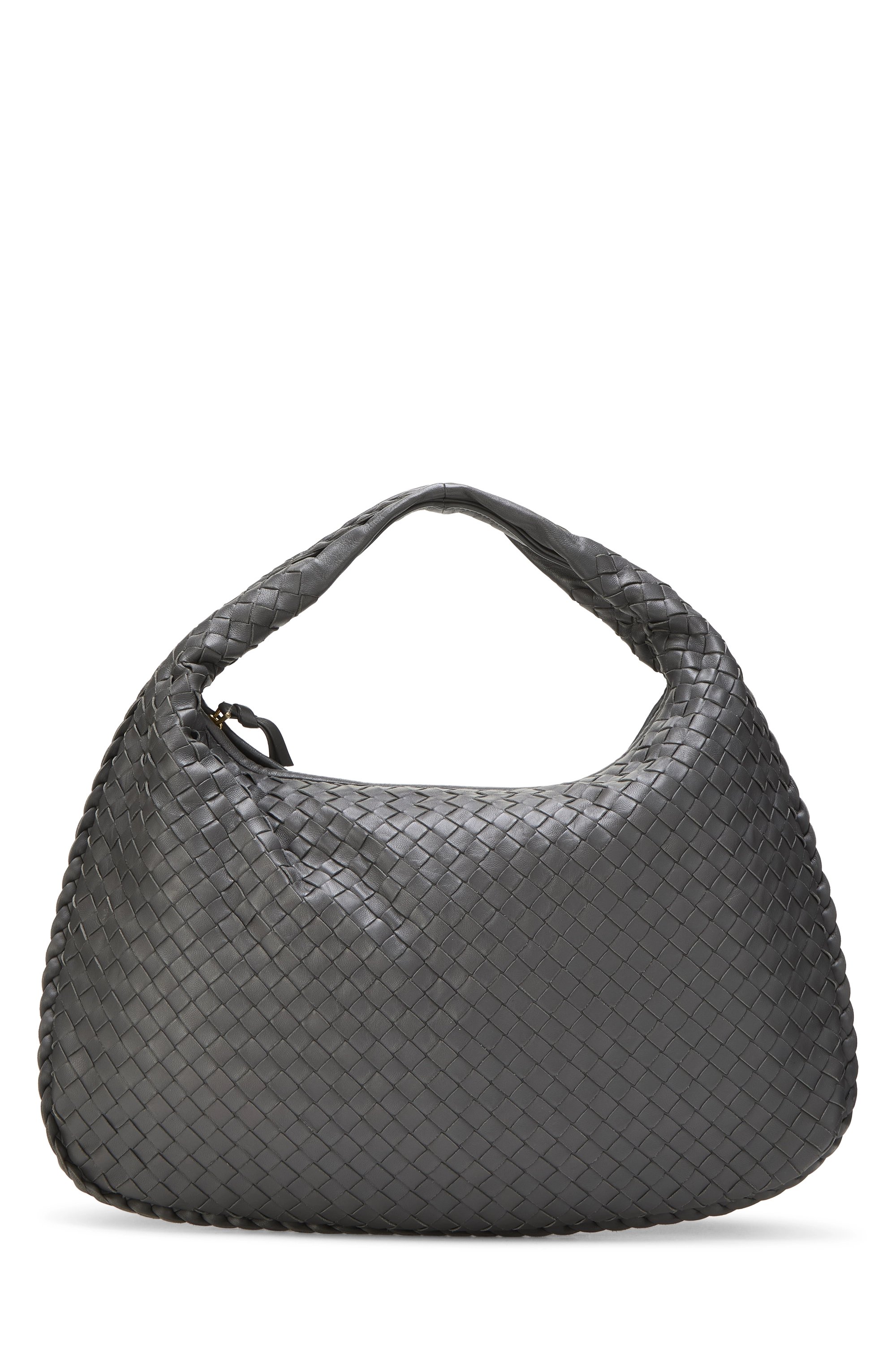 Grey Intrecciato Veneta Hobo Medium