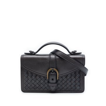 Leather Nappa Intrecciato Satchel