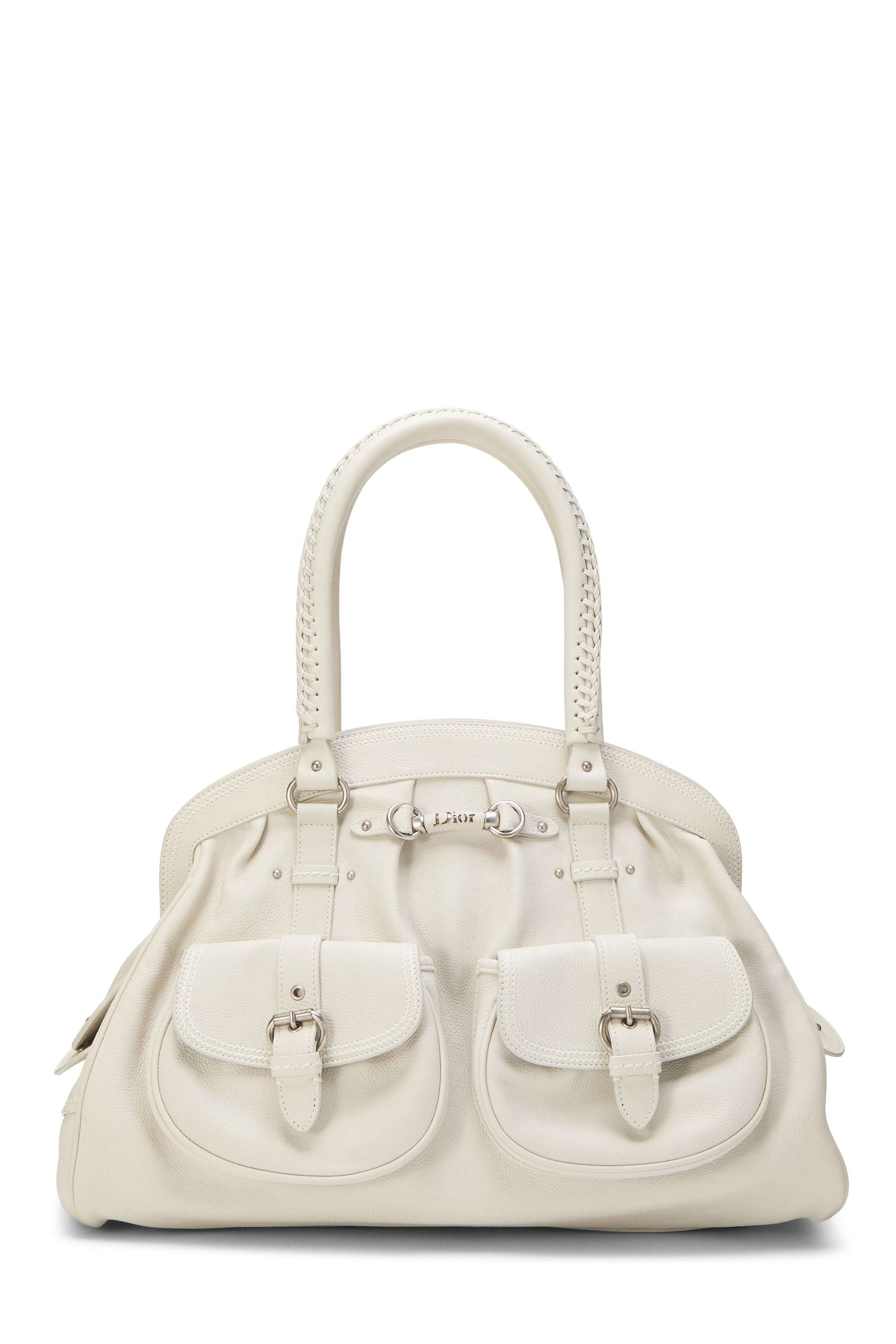 White Calfskin My Dior Frame Bag