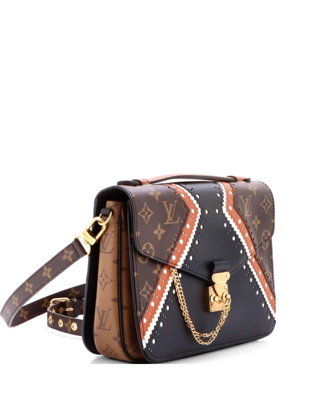 Pochette Metis Limited Edition Brogue Reverse Monogram Canvas and Leather crossbody bag