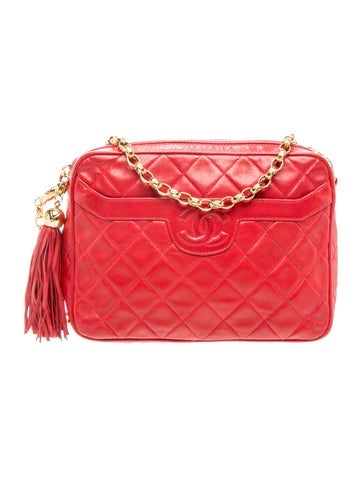 Quilted Camera Tassel Bag