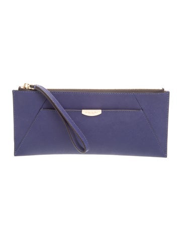 Saffiano Leather Clutch